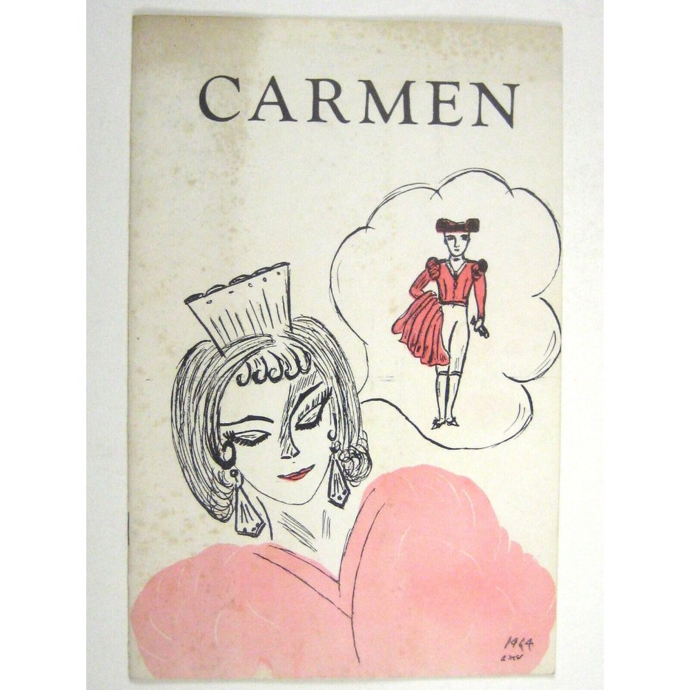 Carmen Opera Program 1964 Seton Hall University Cehanovsky Nell Rankin Shirley